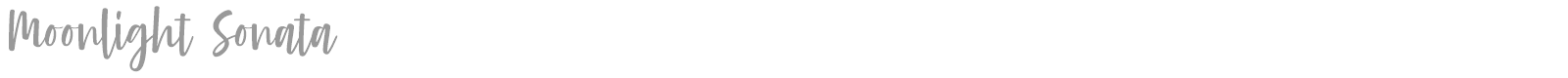 Moonlight Sonata font preview